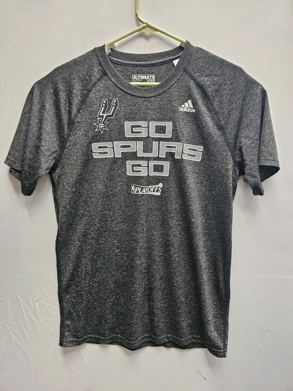 Adidas Men’s San Antonio Spurs Dri Fit Tee Shirt Size Medium
